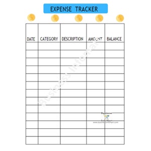 Business Expense Tracker Template