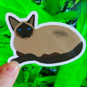 Siamese Cat Vinyl Sticker