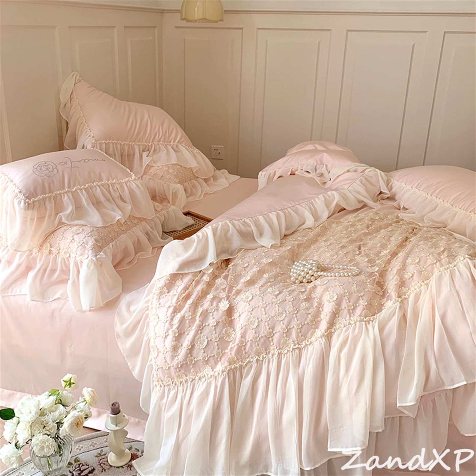 California Dreamland100 Cotton Bedding Sets Floral Lace Etsy
