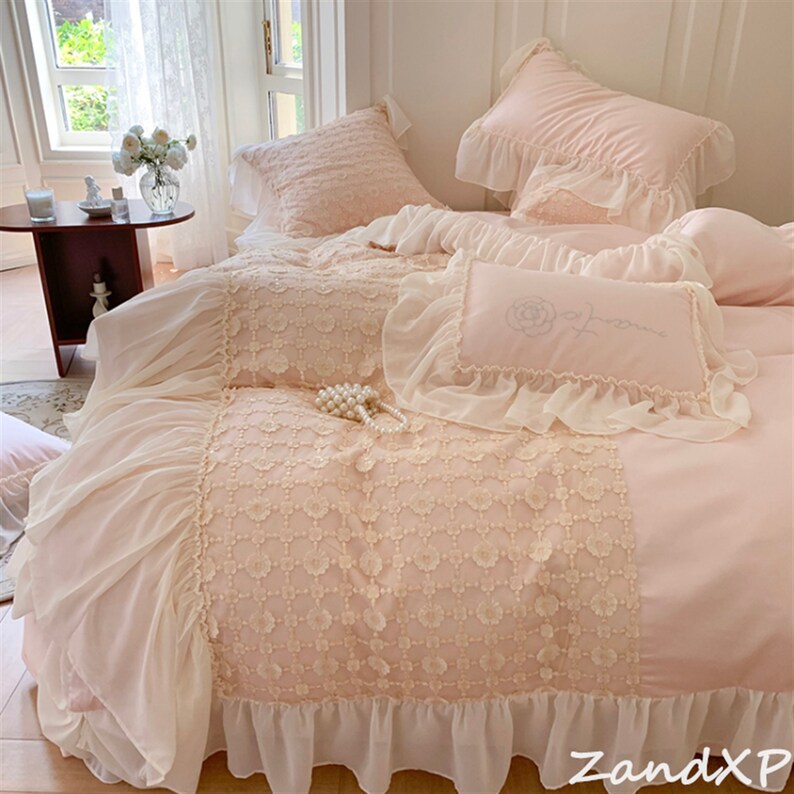 California Dreamland100 Cotton Bedding Sets Floral Lace Etsy