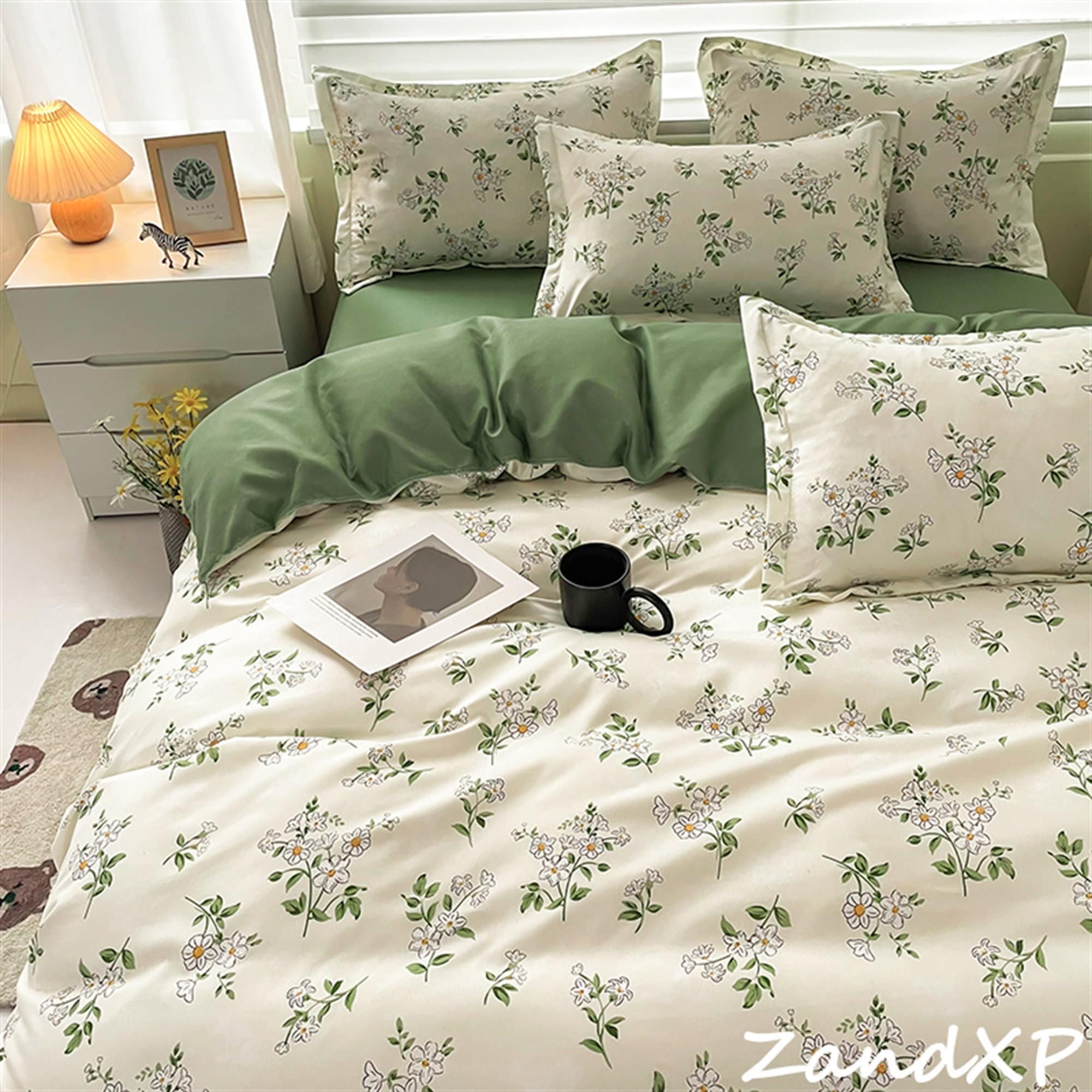 French Vintage Painting Duvet Cover