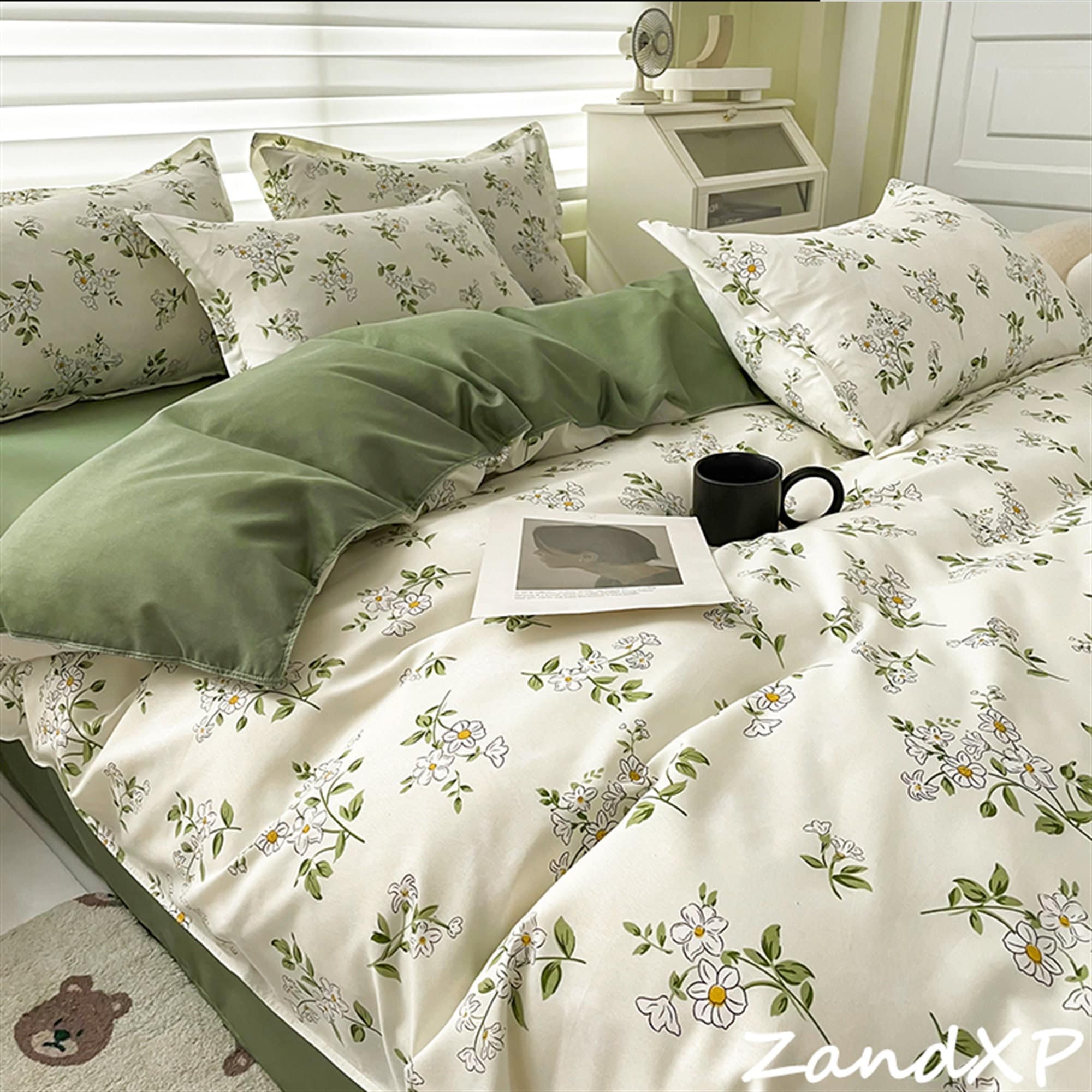 Romantic French Vintage Art Cotton Lace Duvet Cover