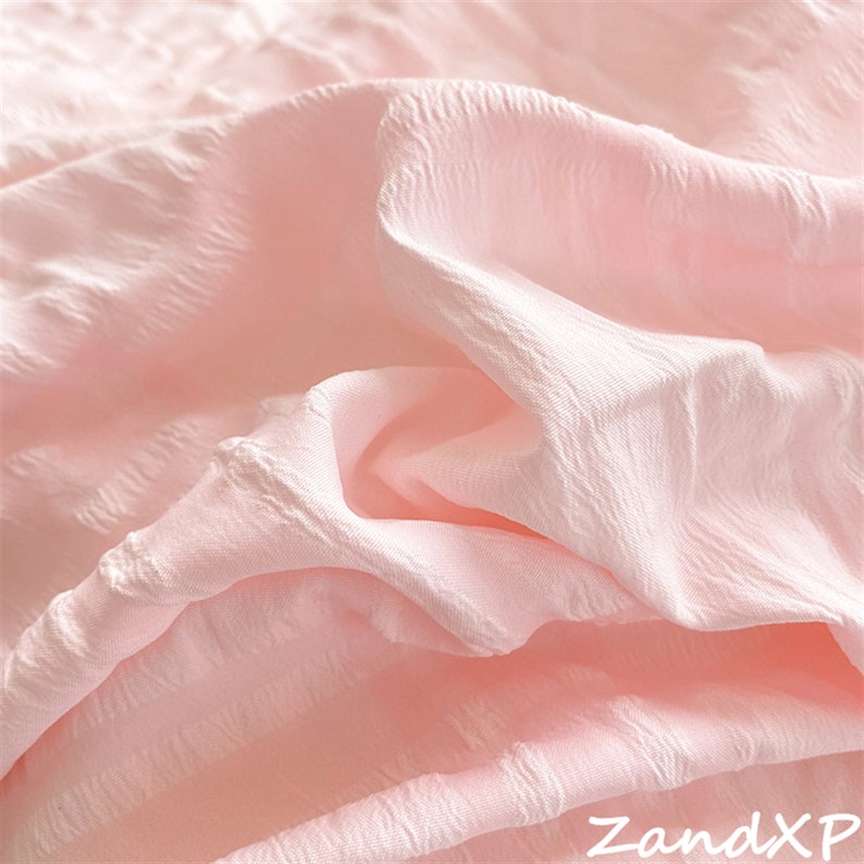 Pink Seersucker Duvet Cover Set 4pcs Washed Cotton Bedding Etsy