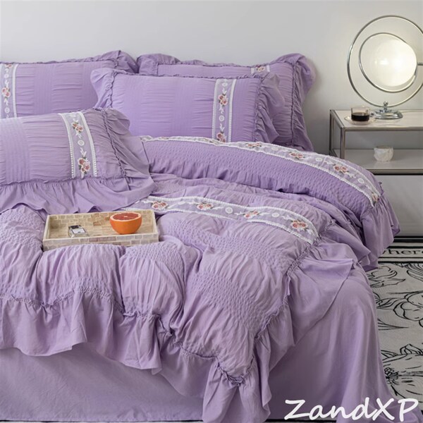Purple Duvet Cover Etsy
