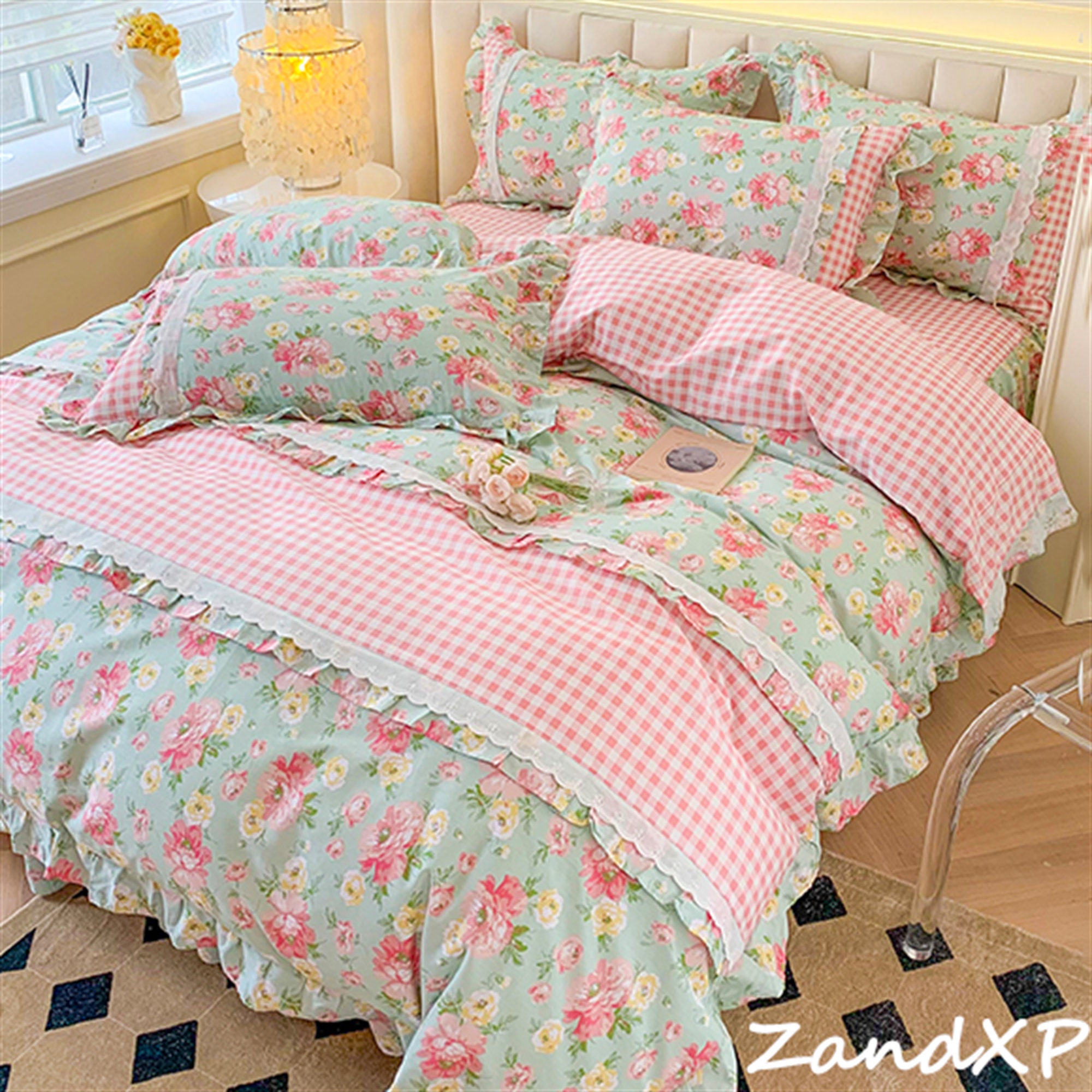 Rurality Duvet Cover 100 Cotton Bedding Sets Ruffled Duvet Cover Twin