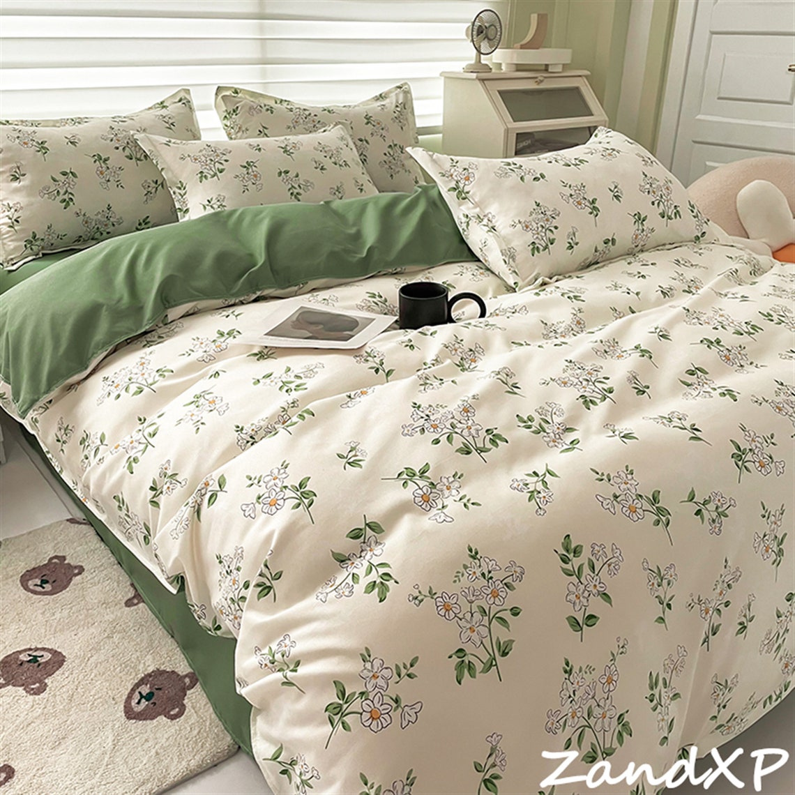 French Vintage Duvet Cover Set 4PCS Cotton Bedding Sets Twin Etsy