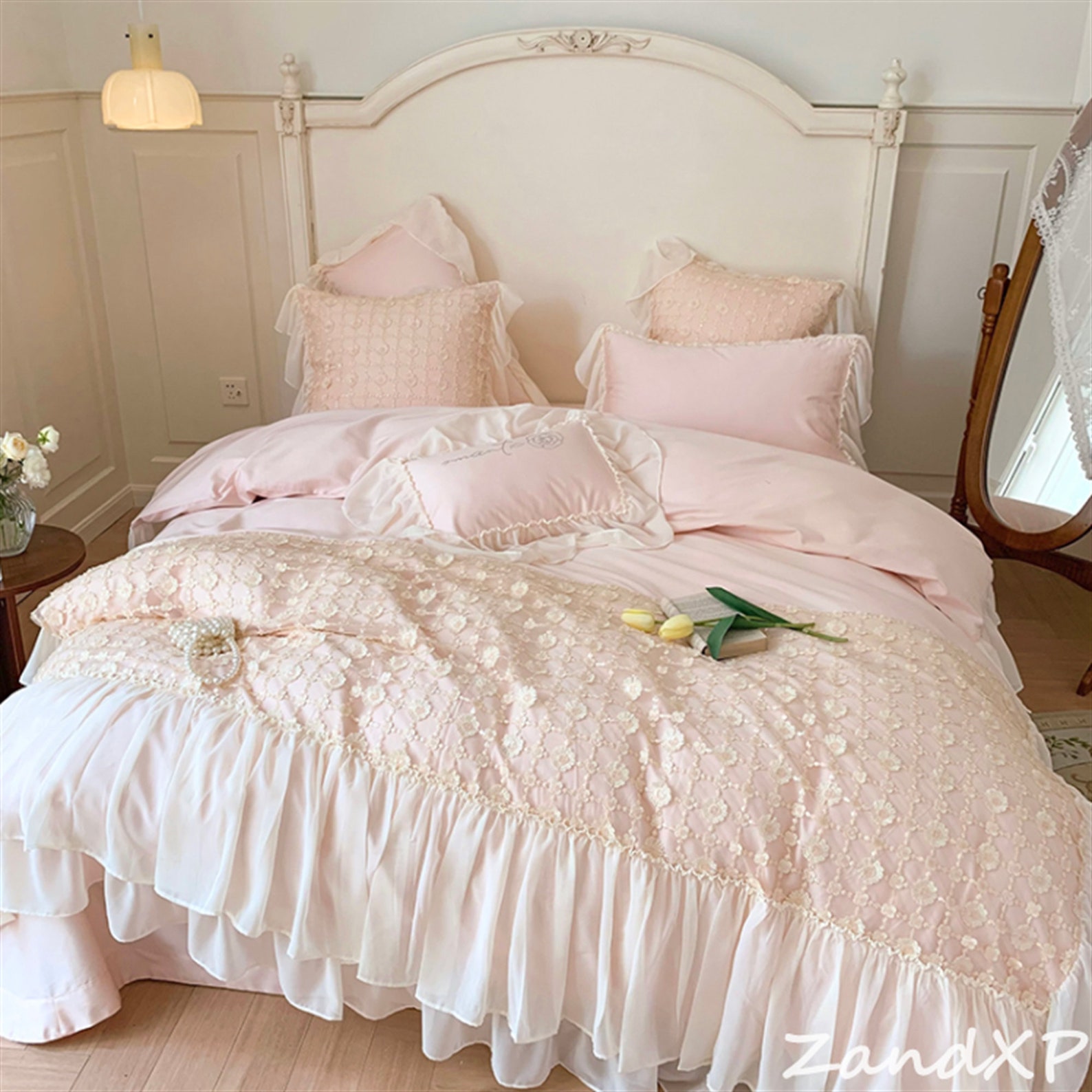 California Dreamland100 Cotton Bedding Sets Floral Lace Etsy