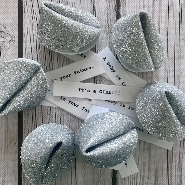 Custom fortune cookie message gift for gender reveal party, Made to order foam fortune cookie with custom message
