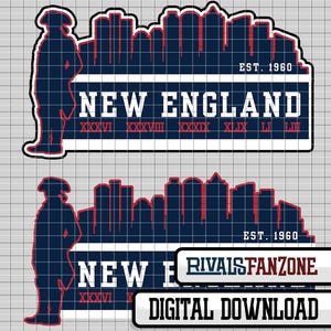New England Football .svg / .png /.ai Digital File, NE Template, Cut Files, Instant Download Clip Art, Cricut, Vector