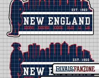 New England voetbal SVG, PNG, AI, gesneden bestanden (digitale download)
