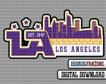 Los Angeles Basketball SVG PNG AI, Los Angeles Skyline, Cricut Cut File, Sports Clipart, Vinyl Decal Design, Instant Download
