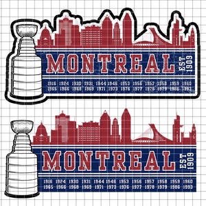Hockey de Montréal Fichier numérique .svg / .png /.ai, modèle Canada, fichiers coupés, clipart téléchargement immédiat, Cricut, vecteur