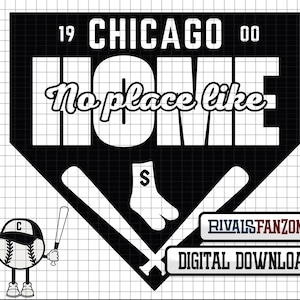 Chicago Baseball .svg / .png /.ai Arquivo digital, modelo, arquivos de corte, download instantâneo de clip art, Cricut, vetor, Illinois CHI