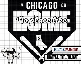 Chicago Baseball .svg / .png /.ai Digital File, Template, Cut Files, Instant Download Clip Art, Cricut, Vector, Illinois CHI