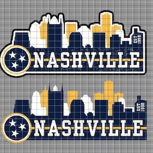 Nashville Hockey .svg / .png /.ai digitaal bestand, Nash-sjabloon, gesneden bestanden, Instant Download illustraties, Cricut, Vector