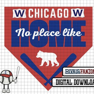 Chicago Baseball .svg / .png /.ai Arquivo digital, modelo, arquivos de corte, download instantâneo de clip art, Cricut, vetor, Illinois CHI