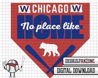 Chicago Baseball .svg / .png /.ai Digital File, Template, Cut Files, Instant Download Clip Art, Cricut, Vector, Illinois CHI
