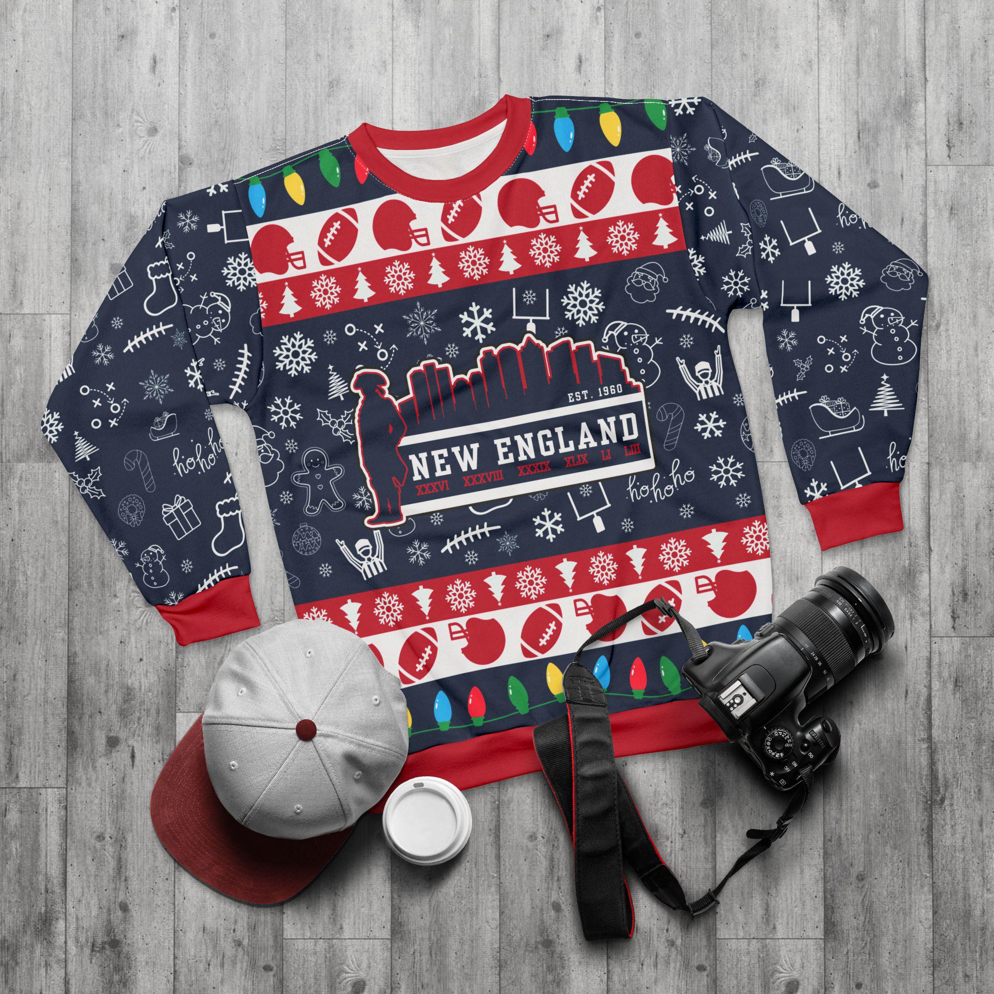 New England Patriots Ugly Sweater Etsy