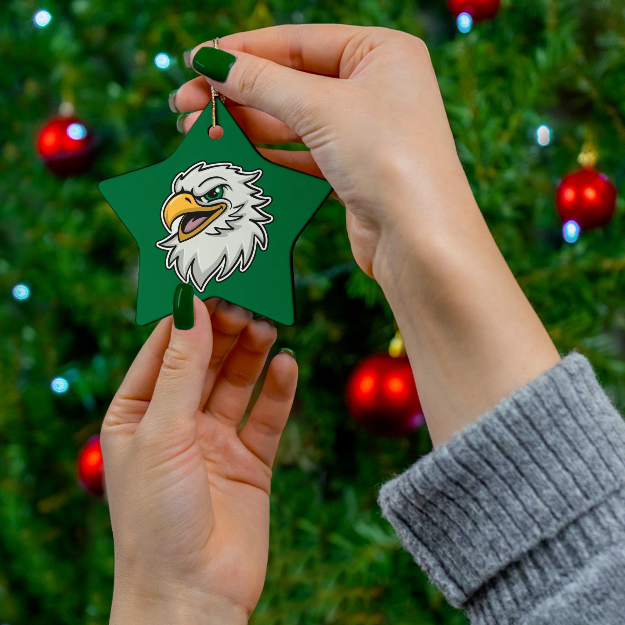 Discover Eagle Ceramic Christmas Ornament, Xmas Mascot Tree Gift, Gifts for Him, Gifts for Her, Sports Fans Gift