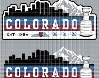 Colorado Hockey SVG, AI, PNG, Cut Files (Digital Download)