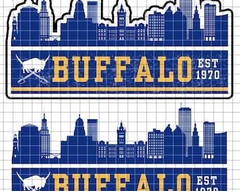 Buffalo Hockey SVG PNG AI, Buffalo Skyline, Cricut Cut File, Sports Clipart, Vinyl Decal Design, Instant Download