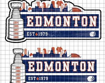 Edmonton Hockey SVG, Canada Template, Clip Art (Digital Download)
