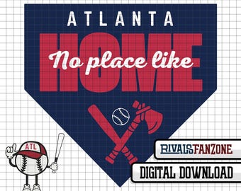 Atlanta Baseball .svg / .png /.ai Digital File, Template, Cut Files, Instant Download Clip Art, Cricut, Vector, Georgia Sports