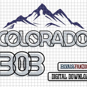 Colorado Baseball .svg / .png /.ai Digital File, Denver Template, Cut Files, Instant Download Clip Art, Cricut, Vector, CO Rocky Mountains