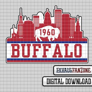 Buffalo Fußball .svg / .png /.ai Digitale Datei, NY Vorlage, Schnittdateien, Sofort Download Clip Art, Cricut, Vektor