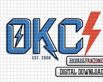 Oklahoma City .svg / .png /.ai Digital File, Basketball Template, Cut Files, Instant Download Clip Art, Cricut, Vector, OKC