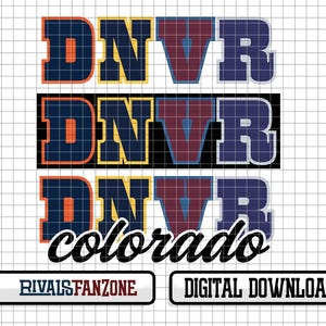 Denver Sports .svg / .png /.ai Digital File, Template, Cut Files, Instant Download Clip Art, Cricut, Vector, Colorado Baseball Football