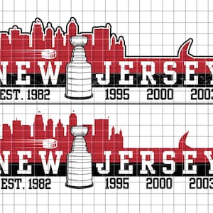 Archivo digital .svg / .png / .ai de hockey de Nueva Jersey, plantilla de NJ, archivos de corte, descarga instantánea de imágenes prediseñadas, Cricut, vectores