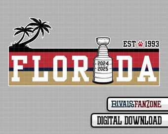 Florida Hockey SVG PNG AI, Florida Hockey Design, Cricut Cut File, Sports Clipart, Vinyl Decal Design, Instant Download
