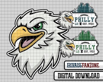 Philly Football & Eagle SVG, AI, PNG, Cut Files (Digital Download)