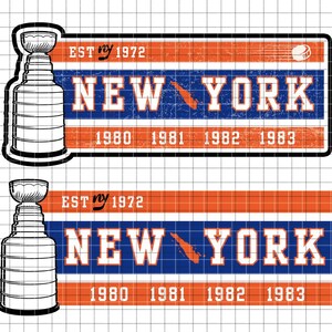 New York Hockey .svg / .png /.ai File digitale, modello NY, file tagliati, clip art con download immediato, Cricut, vettore