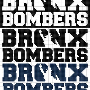 File digitale SVG / PNG dei Bronx Bombers, modello Cricut del baseball di New York, file di taglio NY, clip art con download immediato