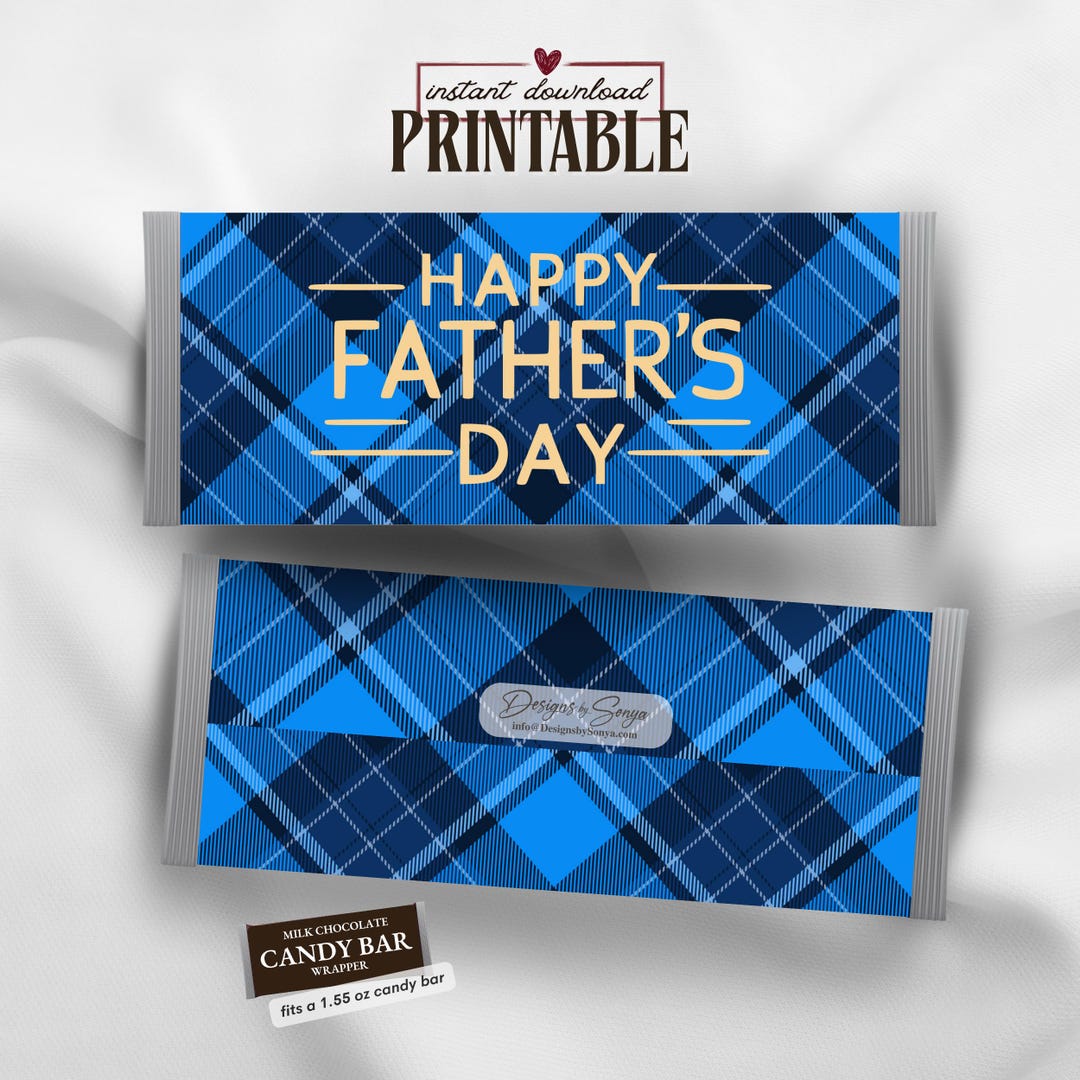 Father’s Day Candy Bar Wrapper, Dad Gift Candy Wrap, Happy Fathers Day ...