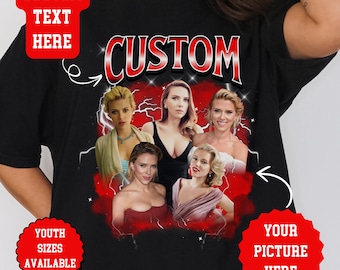 Custom Bootleg Rap Tee, Custom Bootleg Shirt, Custom Photo Shirt, Custom Your Own Bootleg Shirt, Mother's Day Gift, Custom Face Shirt