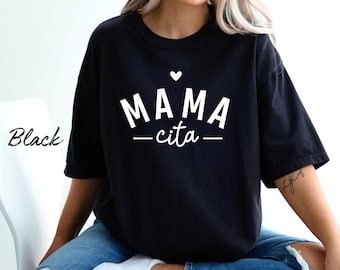 Mama Cita Shirt, Comfort Colors Oversized T-shirt, Retro Mama Shirt, Gift for Mom, Baby Shower Gift, Mom Shirt, Mother's Day Shirt, Spanish