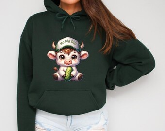 Pickle Shirt, Highland Cow Pickle Sweatshirt, Pickle Highland Cow Comfort Color Shirt, Pickle Hoodie, No Big Dill Pickle Sweatshirt, Pickle