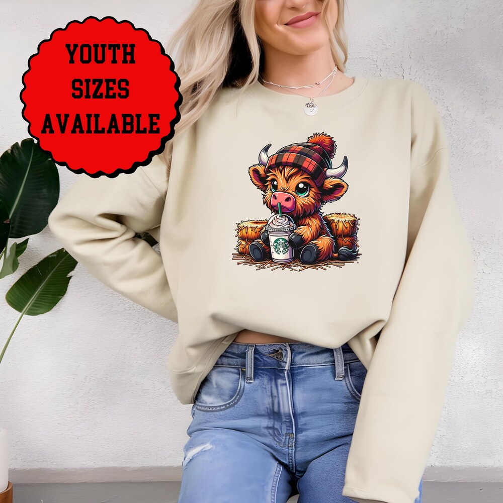 Highland Cow Comfort Colors Shirt, Cow Gift, Highland Cow Shirt, Cute Cow T-Shirt, Wife Gift, All Season, Cute Highland Cow, Girlfriend Gift Livingmall