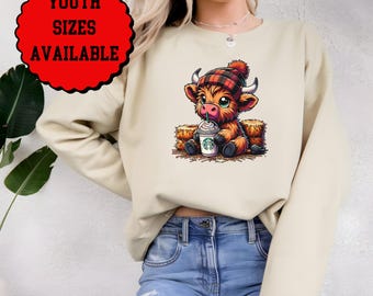 Highland Cow Comfort Colors Shirt, Cute Highland Cow, Cute Cow t-shirt, Highland Cow Shirt, Cow Gift, Girlfriend Gift, Wife Gift, All Season