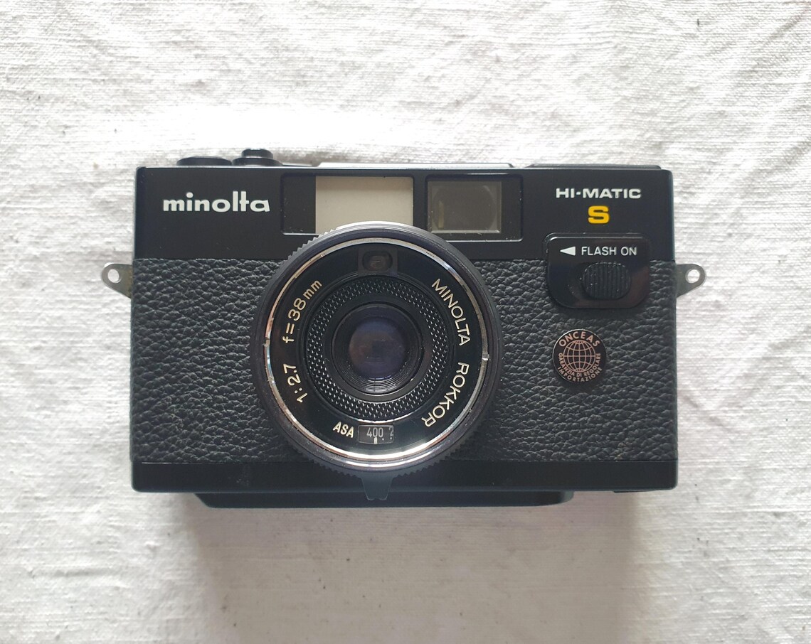Minolta Hi-Matic S fotocamera compatta analogica a rullino da 35 mm., photo 1 sur 5