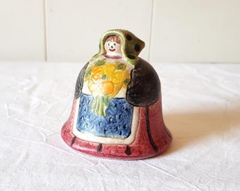 Verzamelbare vintage artistieke bel in originele Italica Ars keramiek