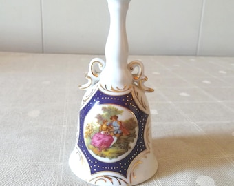 Bell porseleinen bel vintage gouden filet verzamelobject
