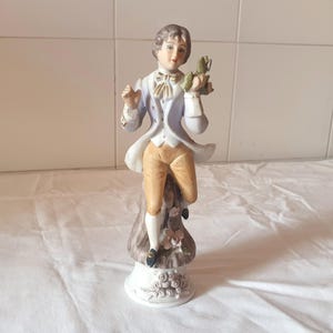 Vintage 1960s fine biscuit porcelain figurine statue