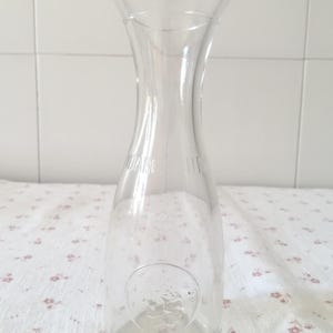 Garrafa de vidro vintage para taverna, capacidade para um quarto de litro