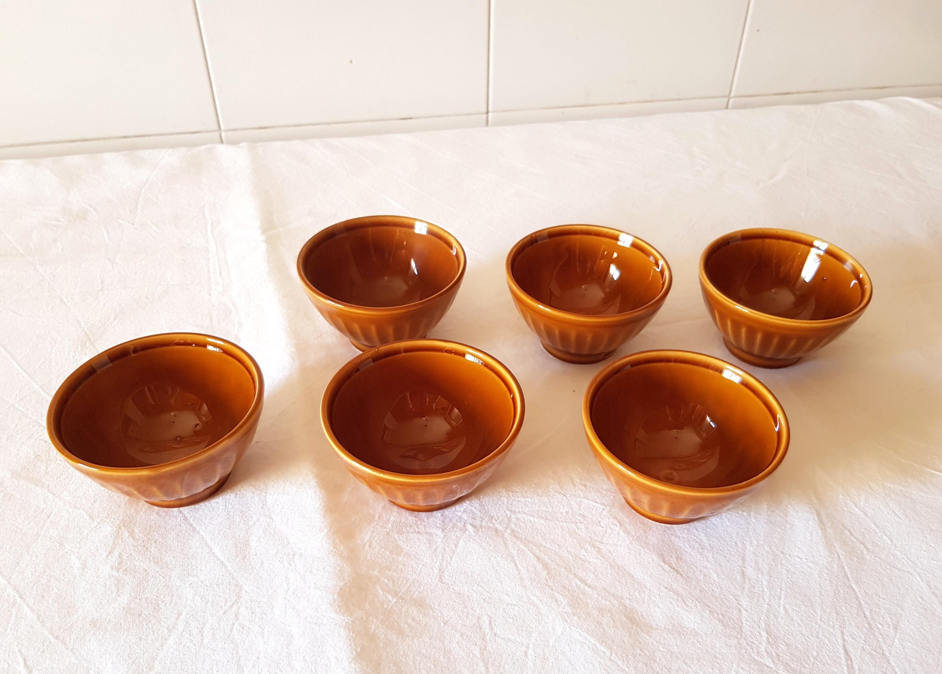 Lot De 6 Petits Bols En Porcelaine Vintage - Années 70 - État Parfait