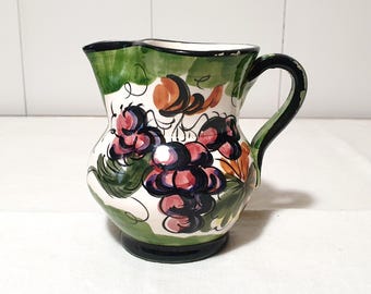 Vintage 70's ceramic art jug souvenir for a restaurant or trattoria.