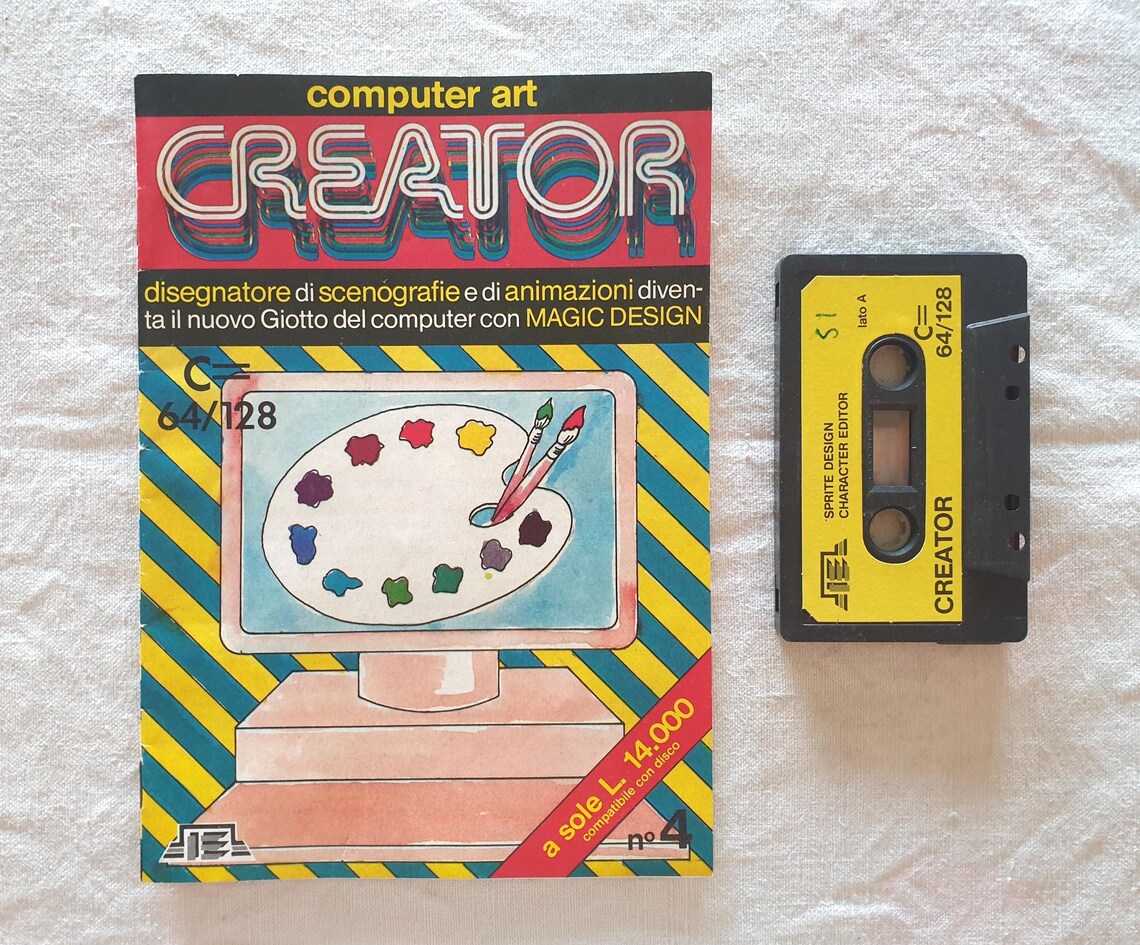 Creator Art n.4 - Computer graphics per Commodore 64 in cassetta, photo 1 of 5